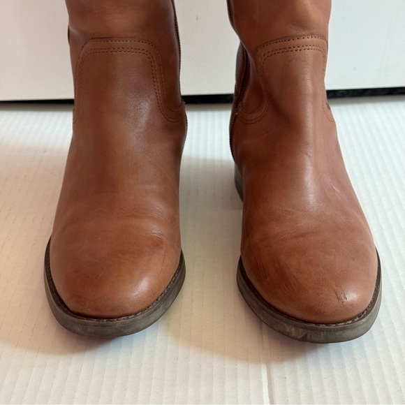 Coach Easton Semi Matte Calf Boots in Dark Saddle Size 6B - Picture 6 of 15